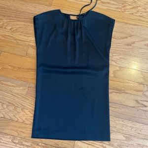 Theory black silk dress, size 0, classic, no tags